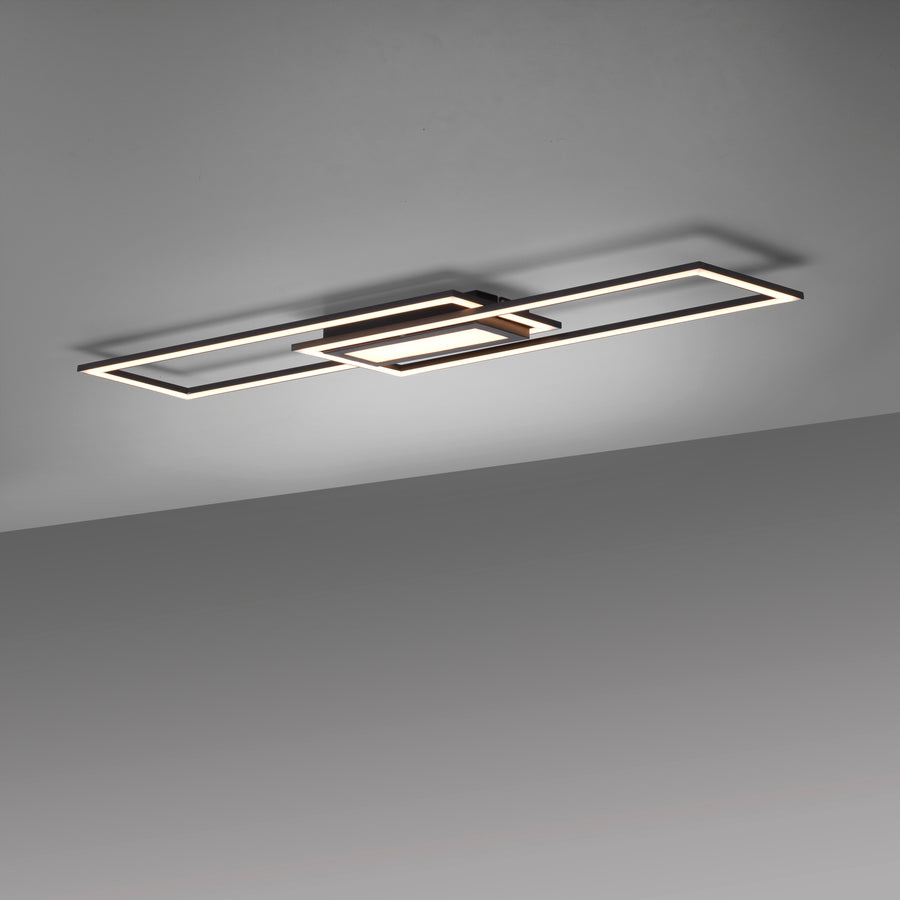 Plafonnier Asmin noir, L 17,9 cm