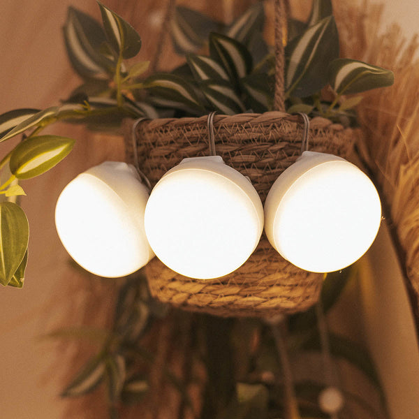 Cherry Mini rechargeable portable bulb, set of 3