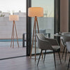 Chloe 140 floor lamp with wooden legs