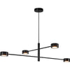 Suspension LED Clyde 4-Spot noire