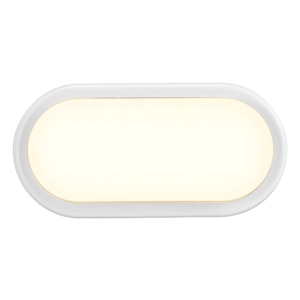 Détail du contour arrondi du boîtier blanc et de la surface diffusante ivoire