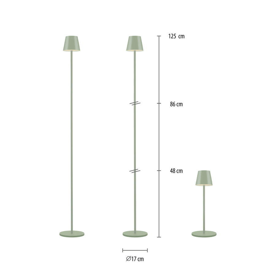 Luminaire extérieur Euria vert