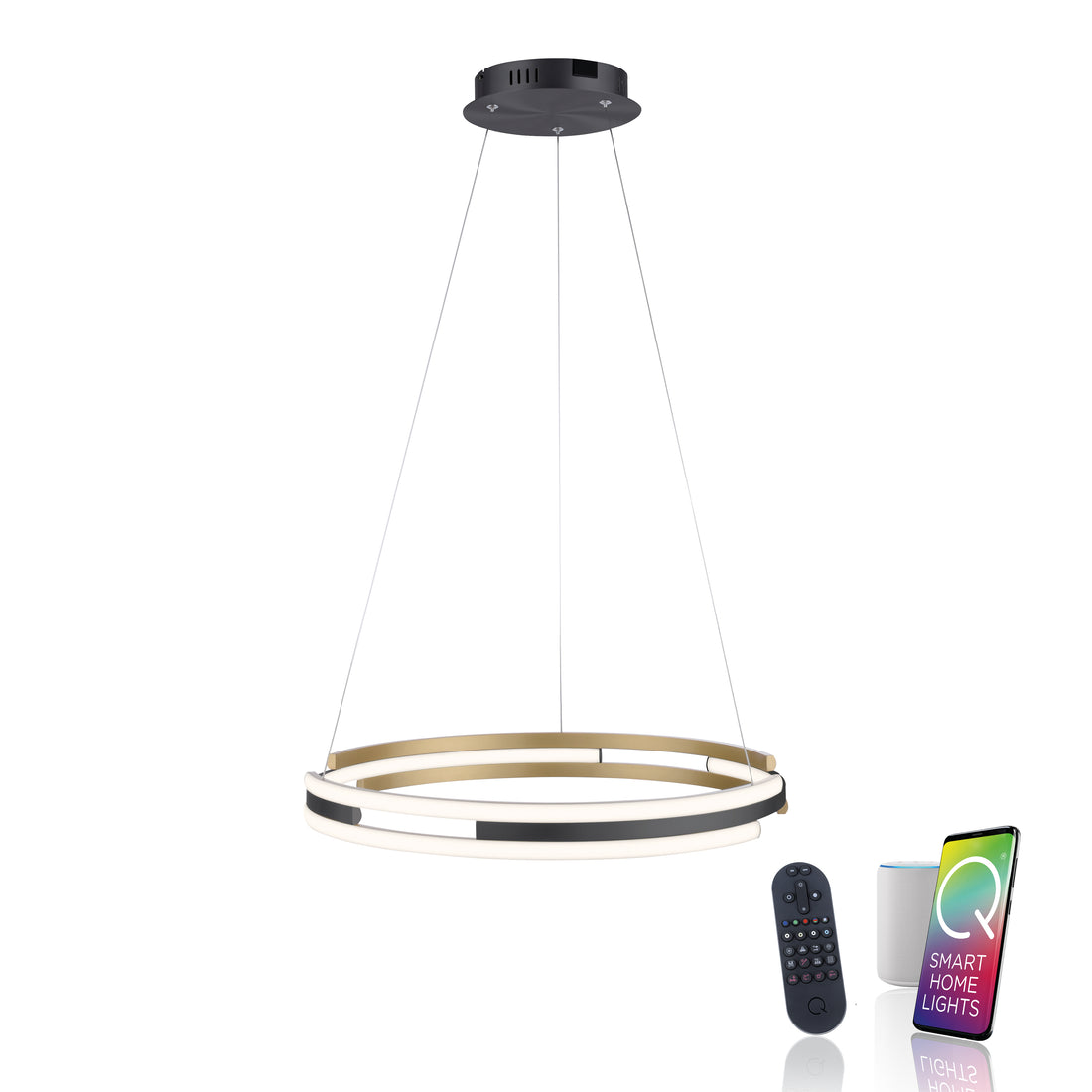 Suspension Q-Beluga laiton mat