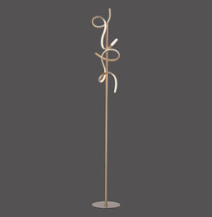 Lampadaire salon | Curls Laiton mat