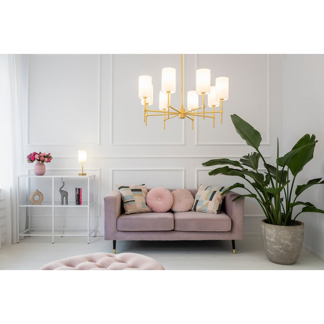 Abruzzo 8-light chandelier