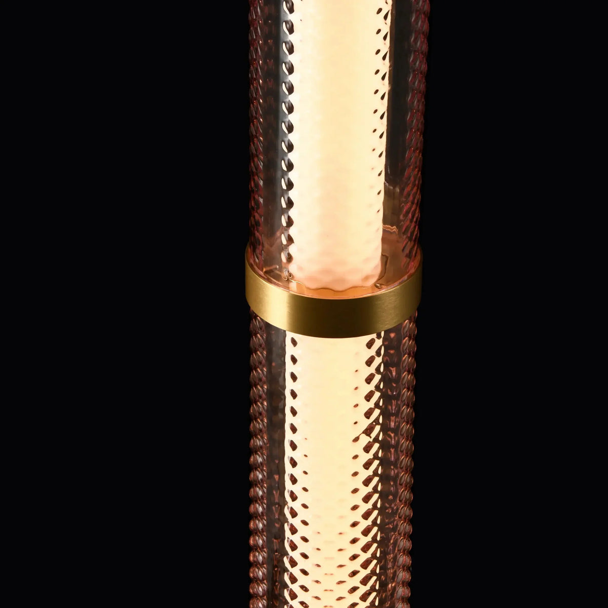 Lampadaire Tiffany – LED intégrée, intensité variable, finition dorée