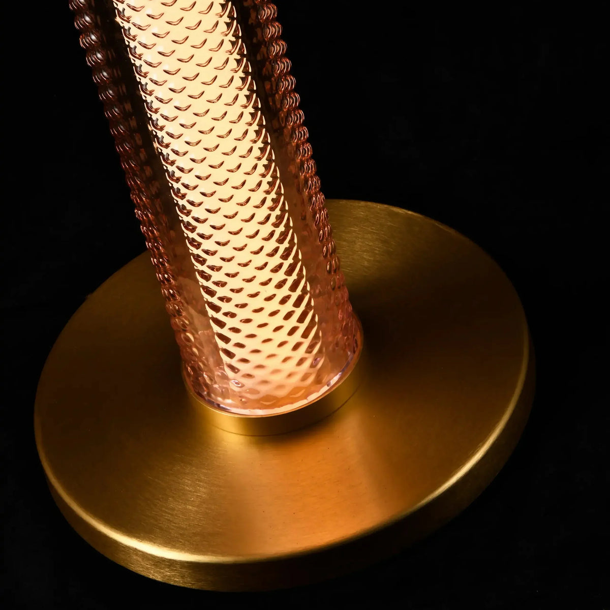 Lampadaire Tiffany – LED intégrée, intensité variable, finition dorée