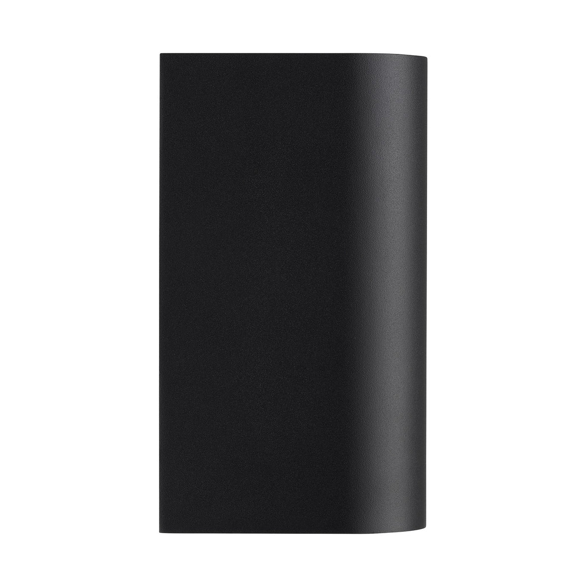 Second angle du corps cylindrique noir mat, surface lisse et fermée