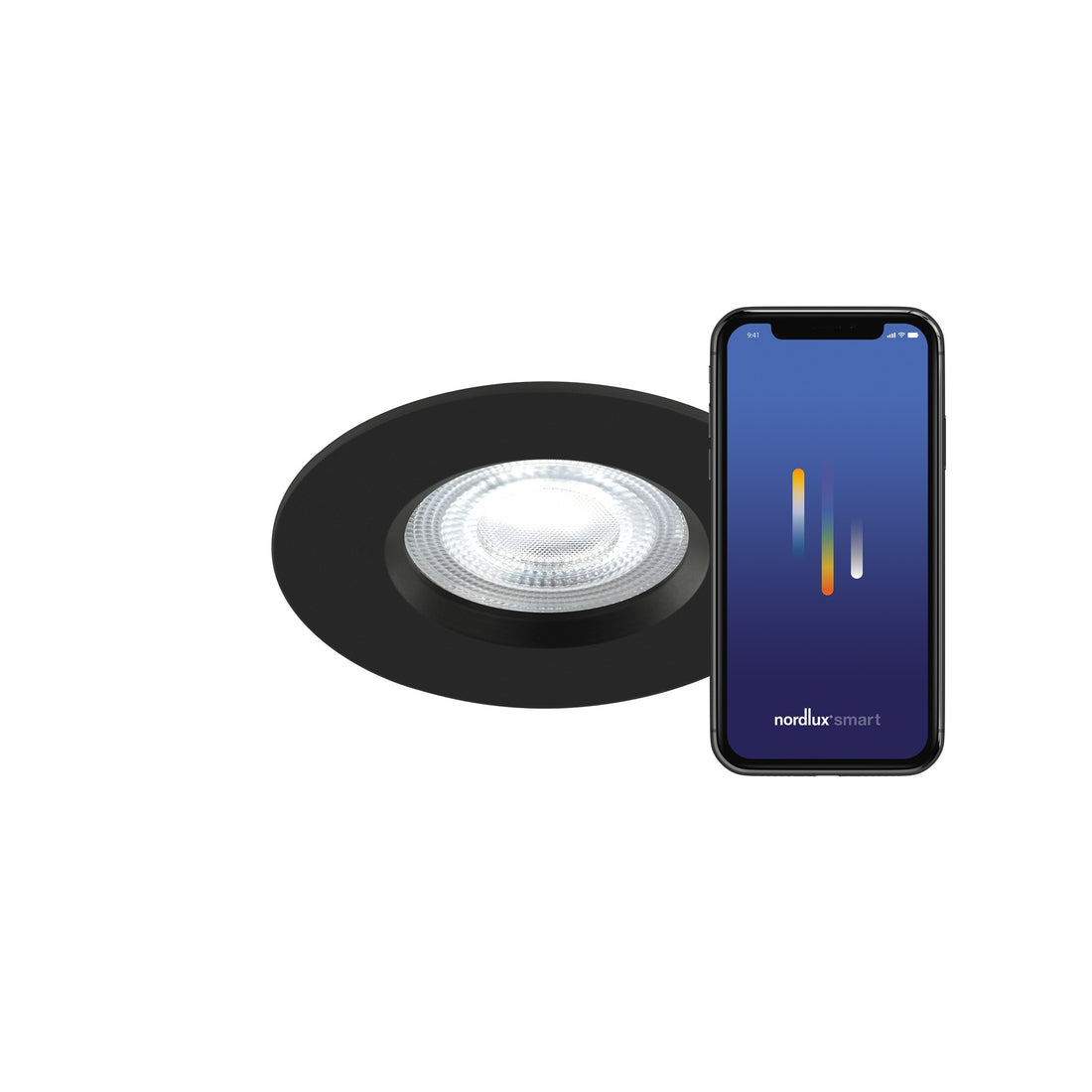 Spot encastrable LED Don Smart 3-Kit multicolore noir