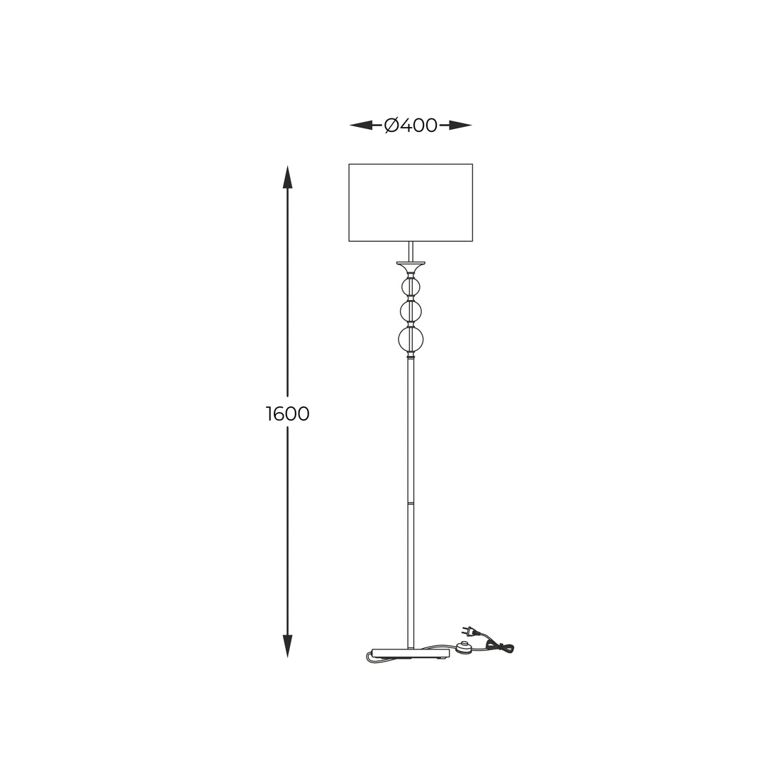 Lampadaire salon | Rea Doré