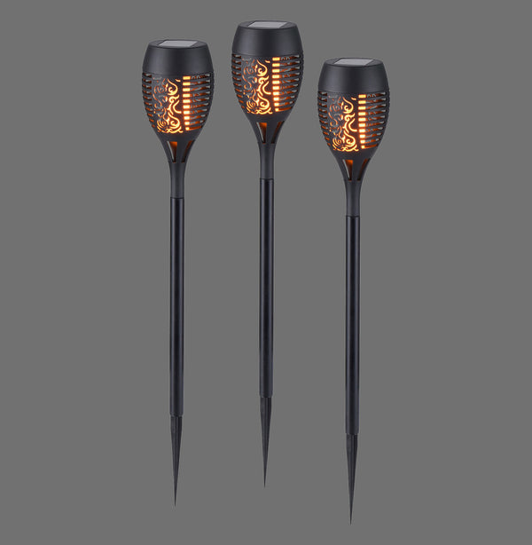Piquet lumineux Fackel-Sol noir (19106-18-3)