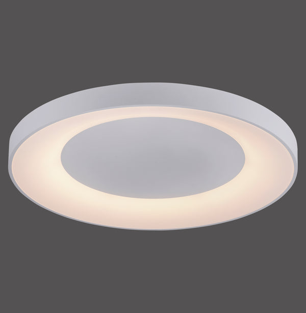 Plafonnier Anika blanc, L 70 cm
