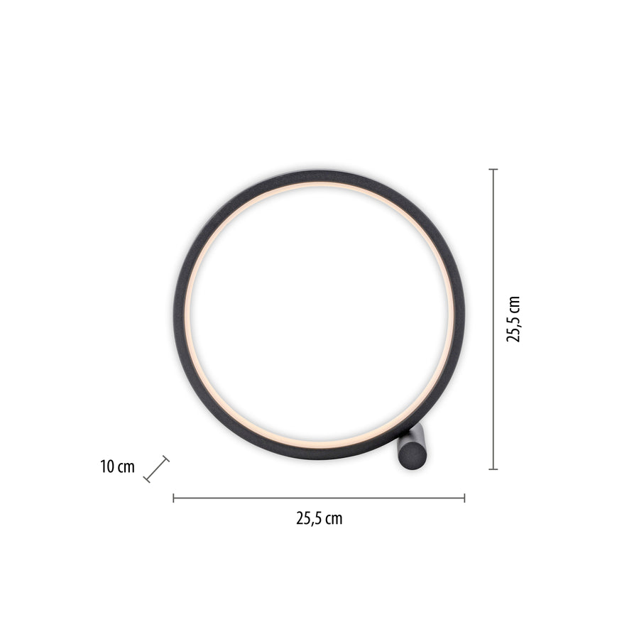 Lampe à poser Mini Ritus noire