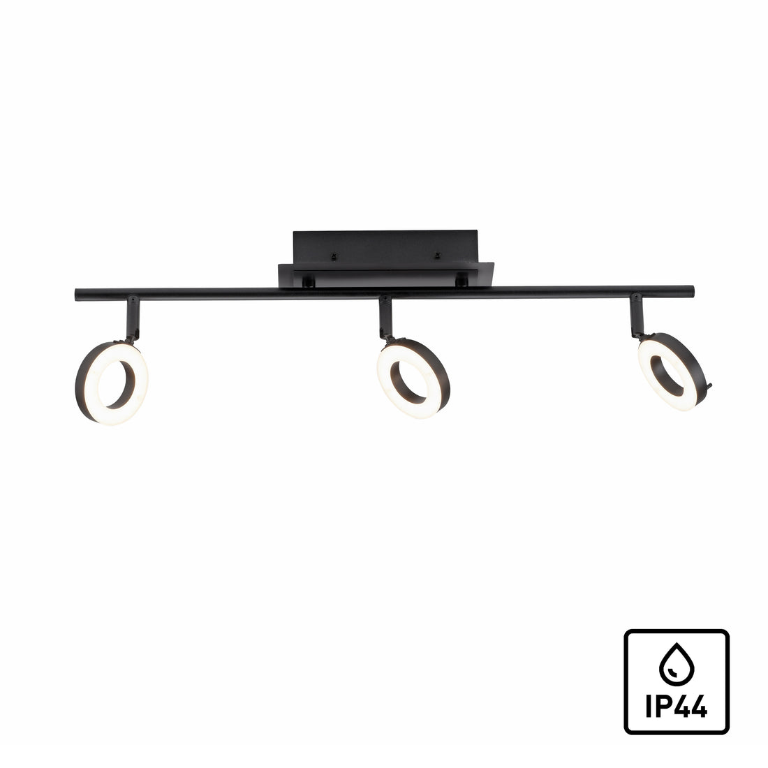 Plafonnier LED | Sileda Noir L 67 cm