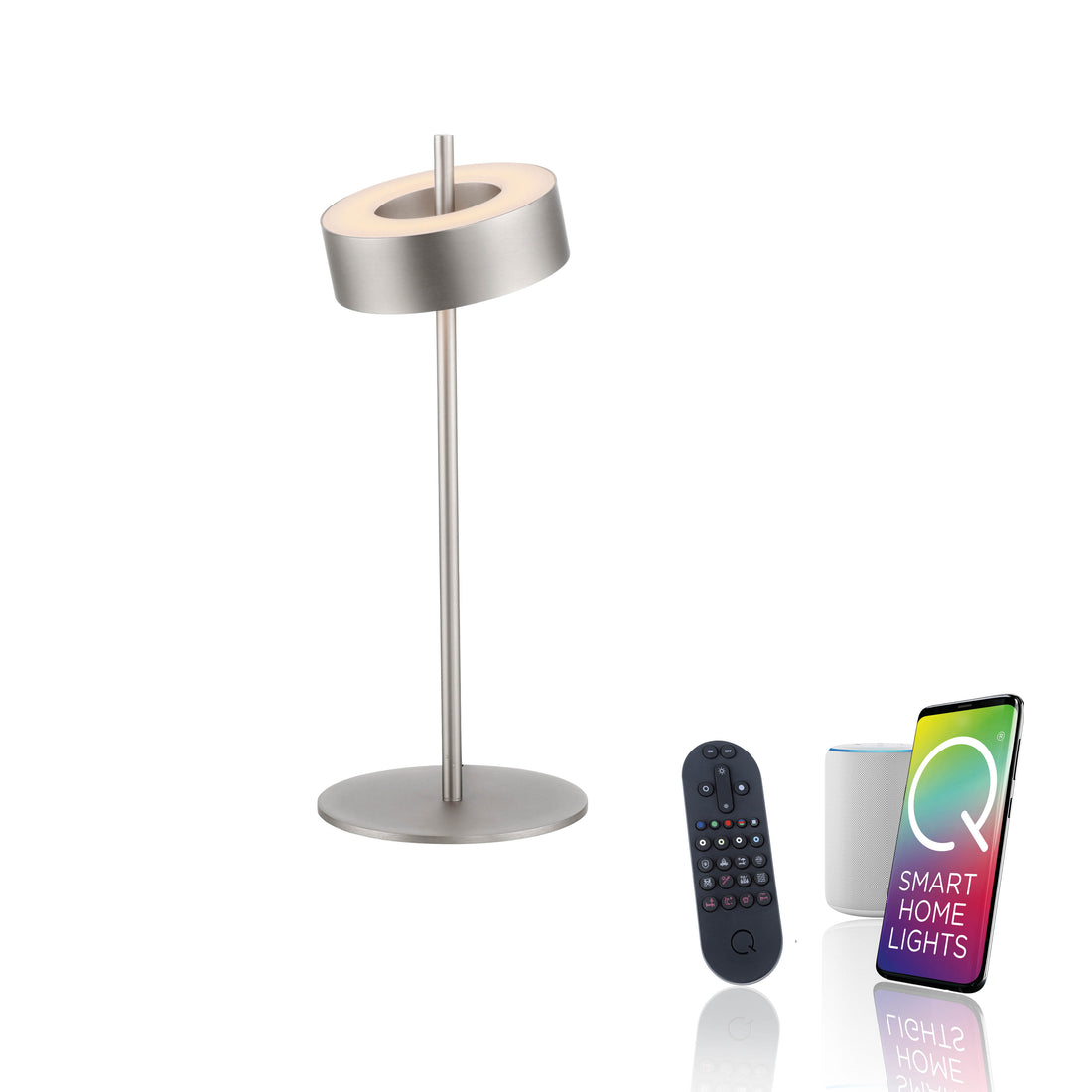 Lampe à poser Q-Rotate aluminium