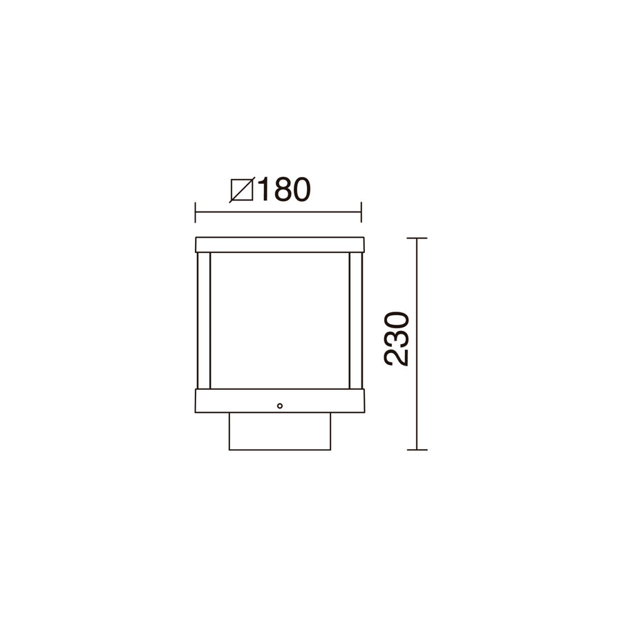 Borne extérieure Arlen up-down IP54, anthracite