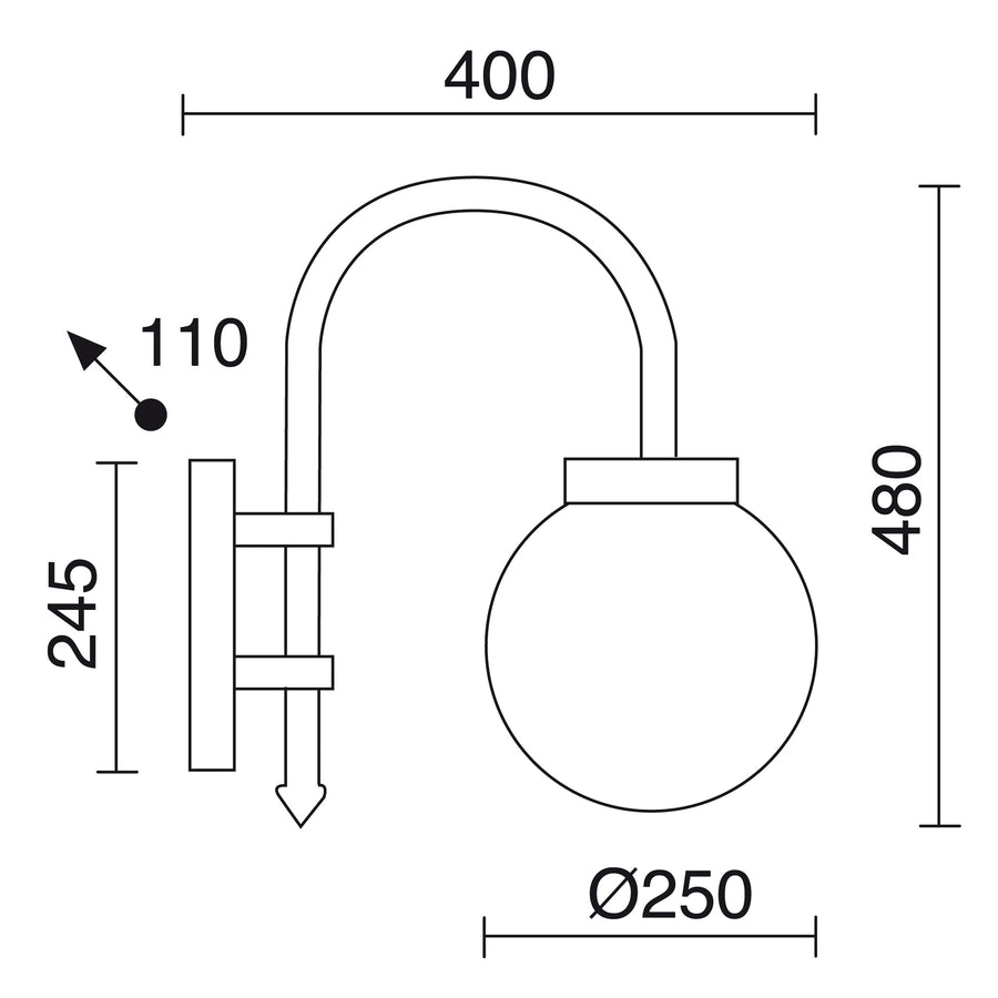 Applique extérieure Boom IP43