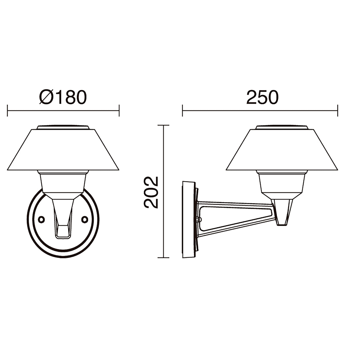 Applique extérieure Bucket IP65, anthracite, 3000 K