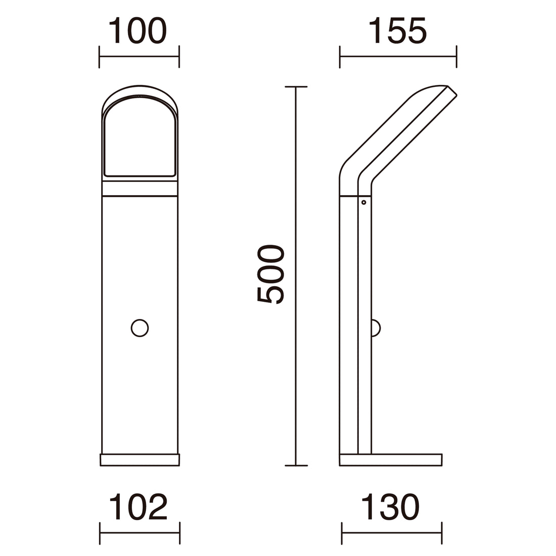 Borne extérieure Castello IP54, anthracite, version D