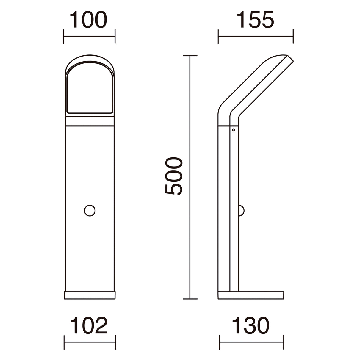 Borne extérieure Castello IP54, anthracite, version D