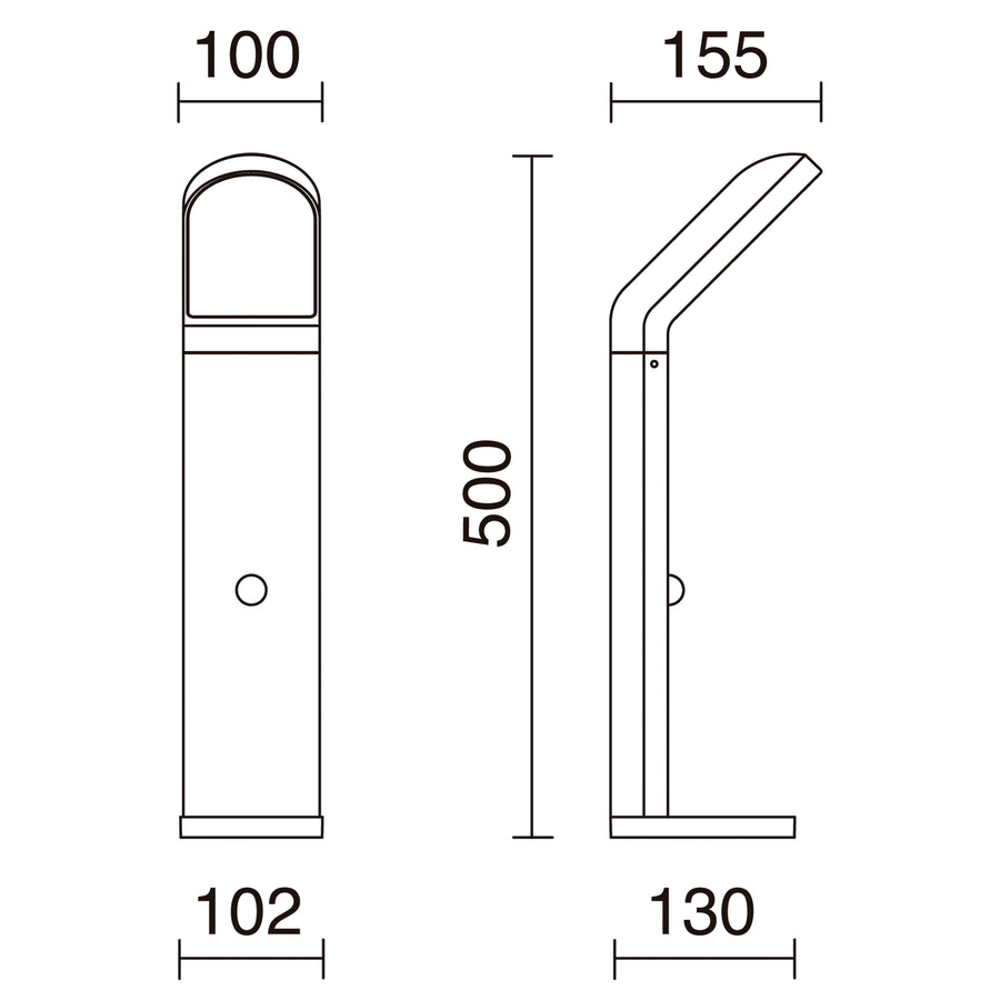 Borne extérieure Castello IP54, anthracite, version D