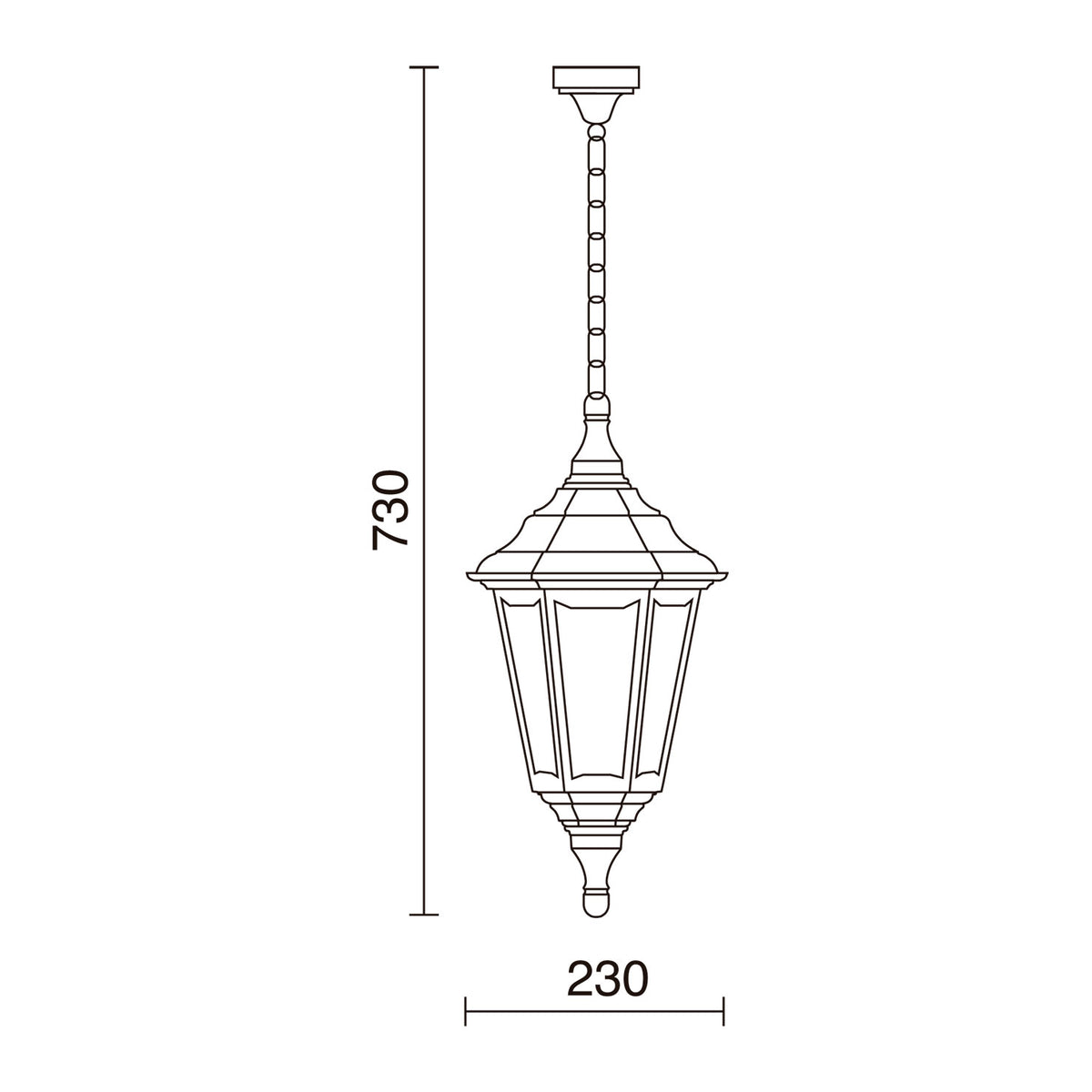 Suspension extérieure Clic-clac 6 IP44