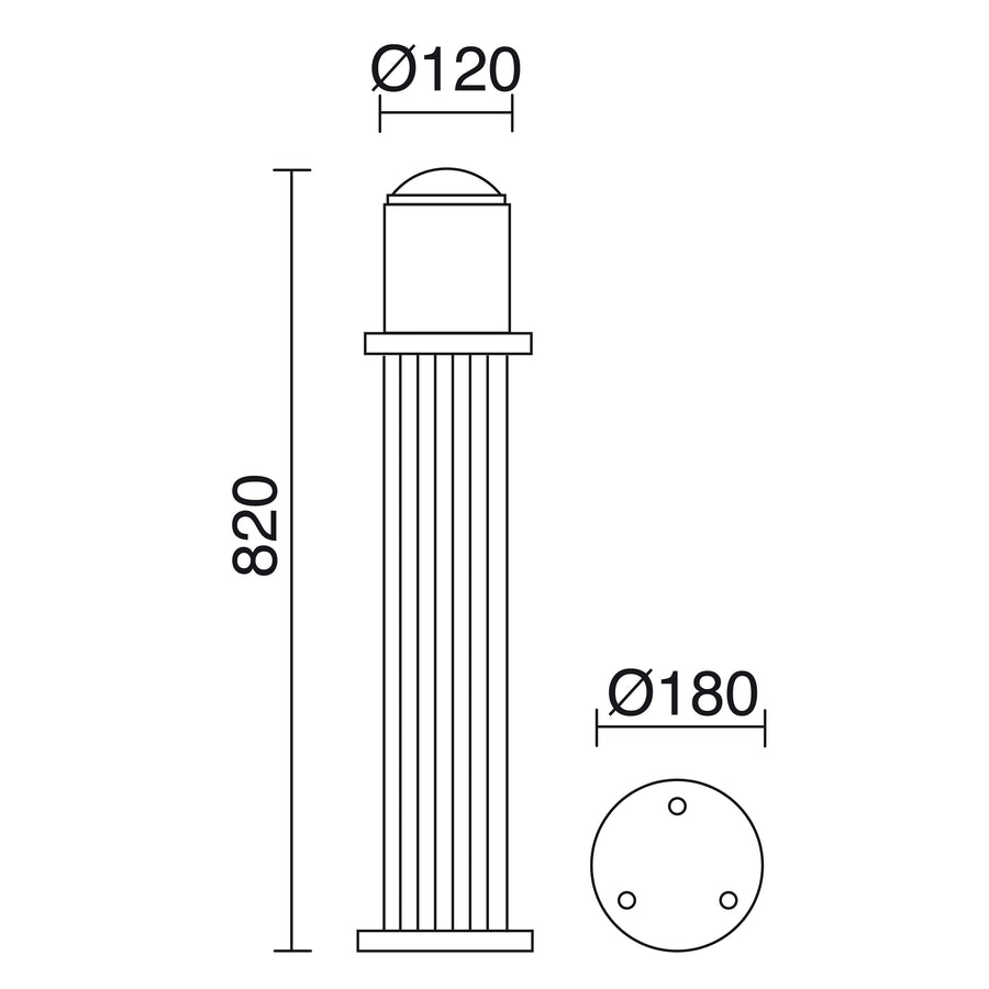 Borne extérieure COK IP55, H 82 cm