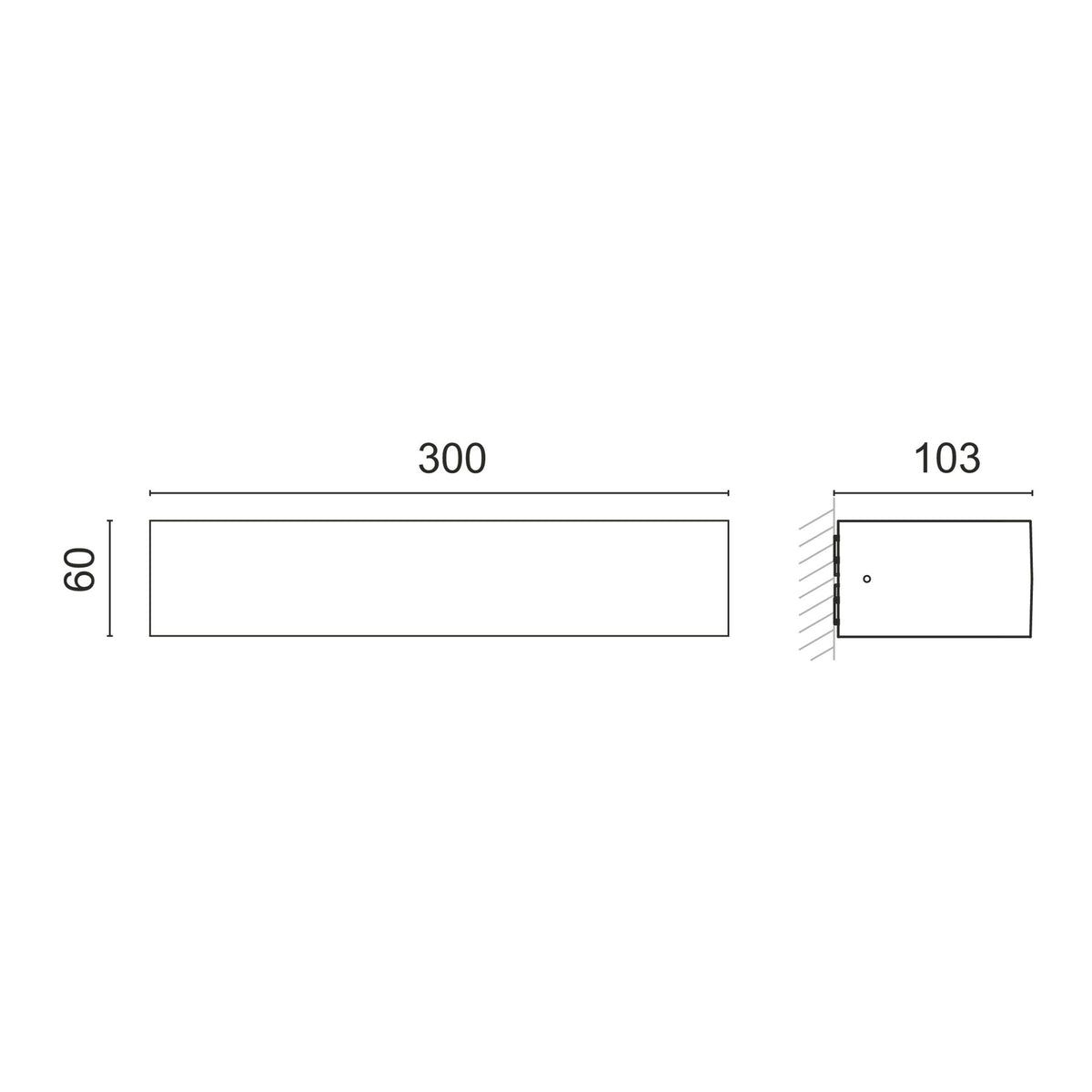 Applique extérieure Croma up-down IP65, blanc, 14 W