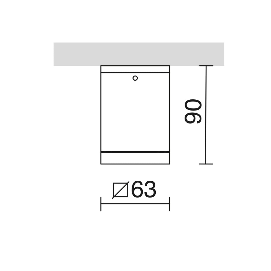Plafonnier extérieur CUB IP54