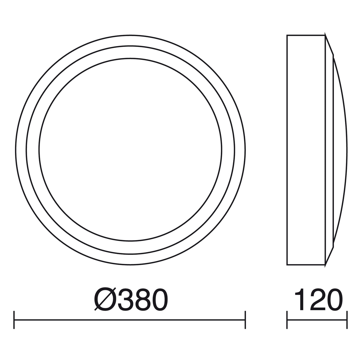 Applique extérieure Daira 2 lumières IP65
