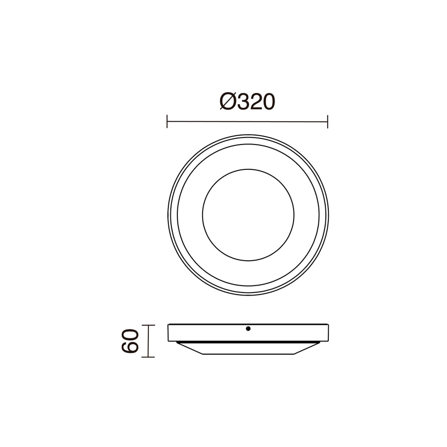 Plafonnier extérieur Floc IP65, 30 W