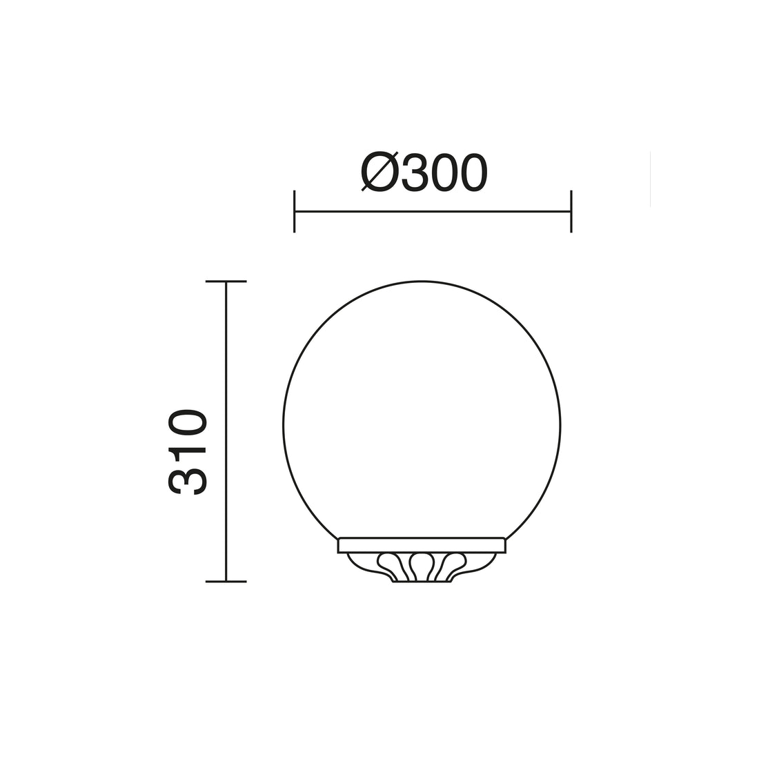 Luminaire extérieur | Indura Ø 30 cm