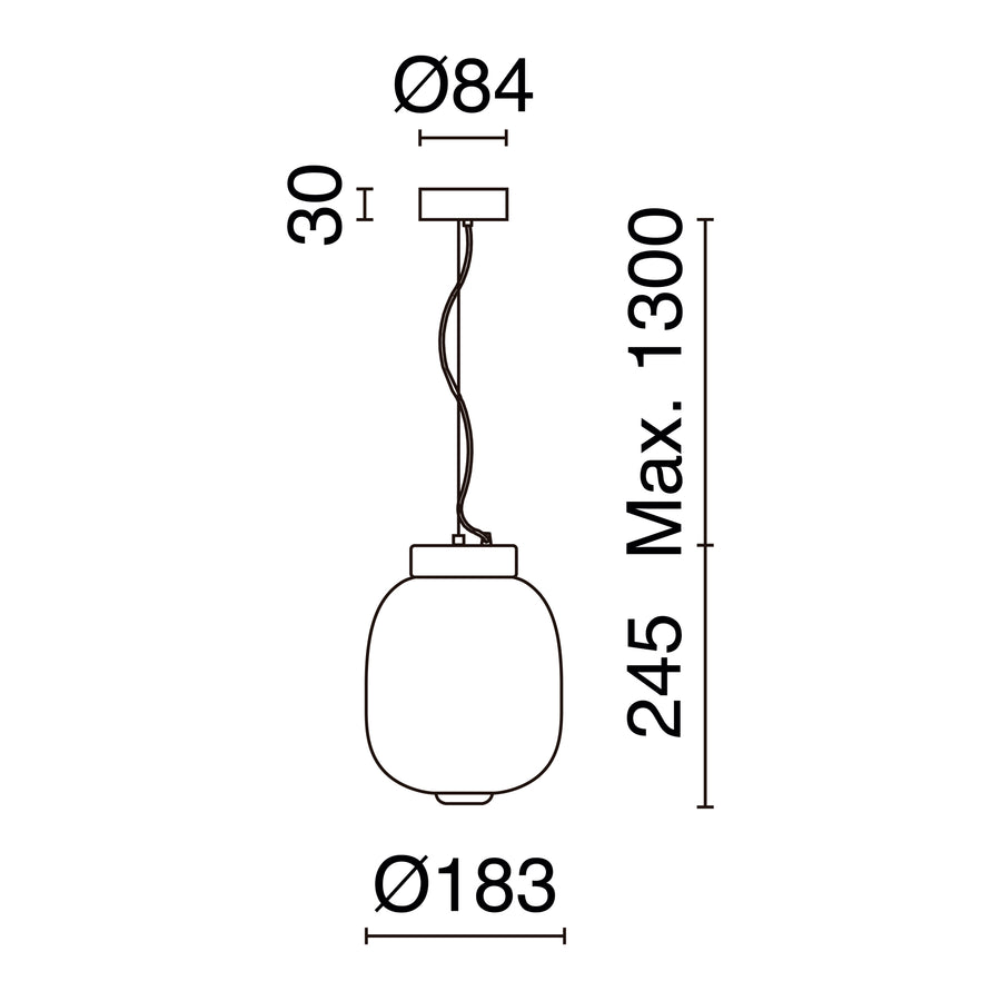 Suspension Krista, Ø 18,3 cm