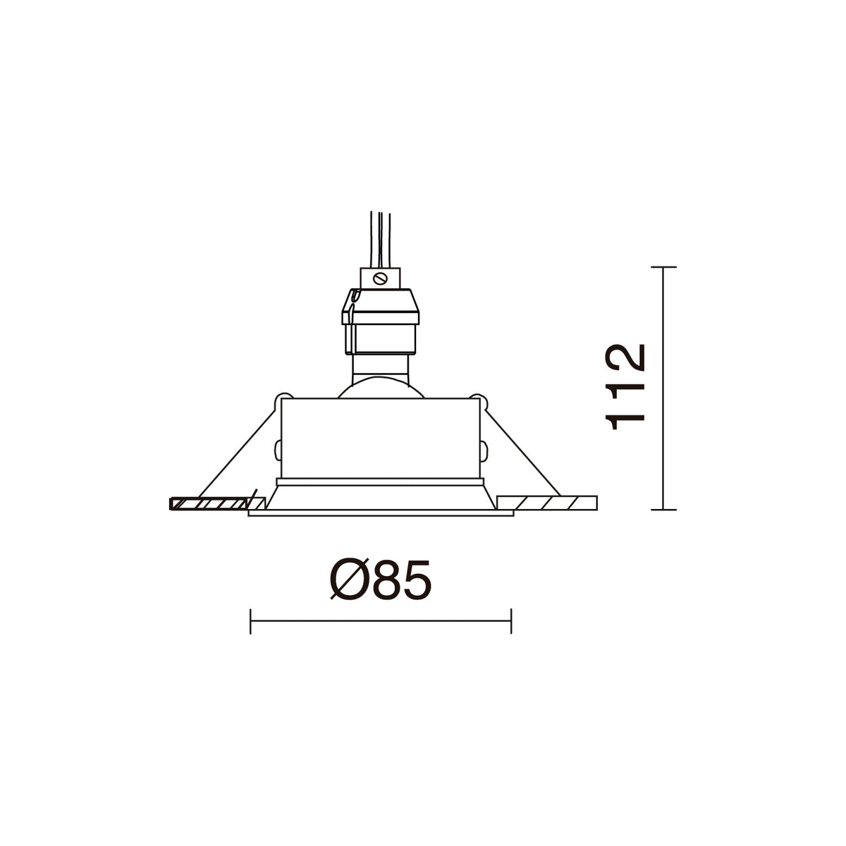 Spot encastrable orientable Leda rond, pour ampoule MR16 (GX5.3)