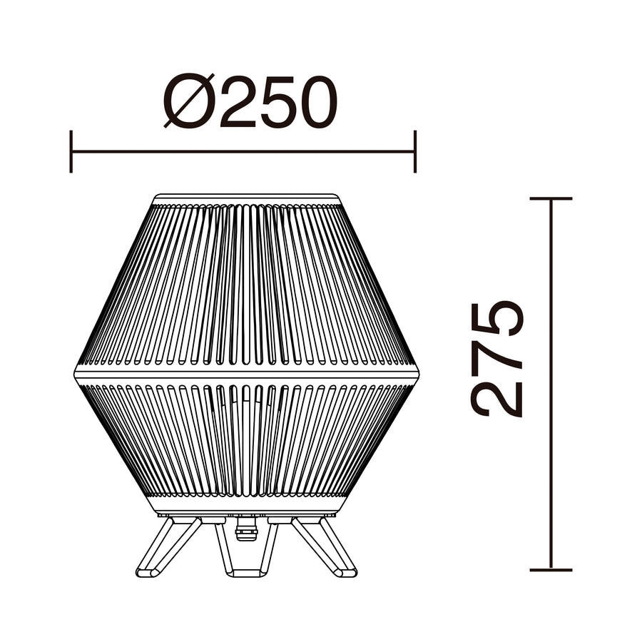 Lampe extérieure Nell IP65, graphite