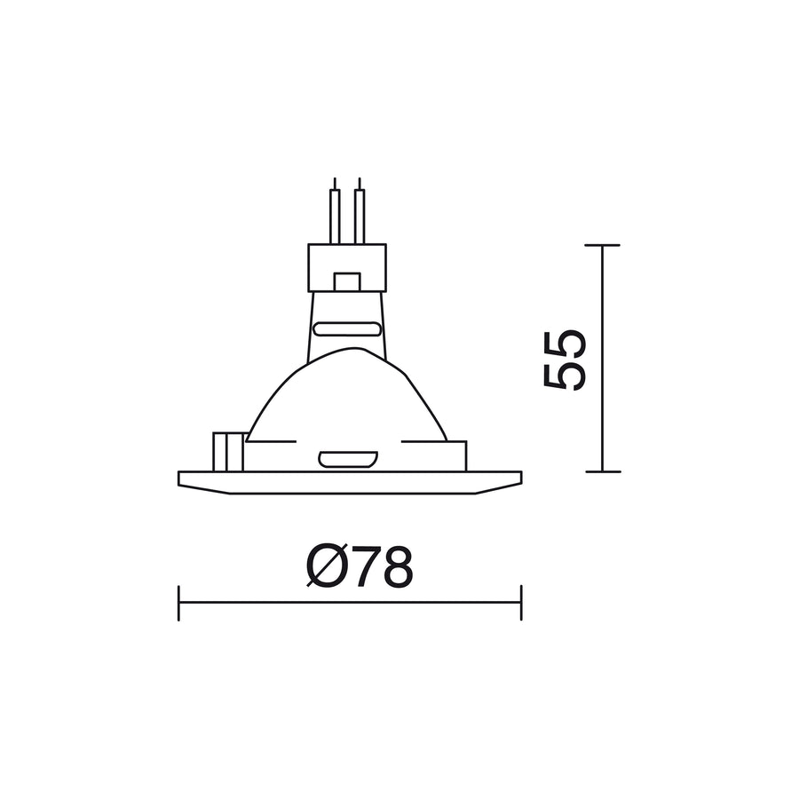 Spot encastrable Nix rond, pour ampoule GU10