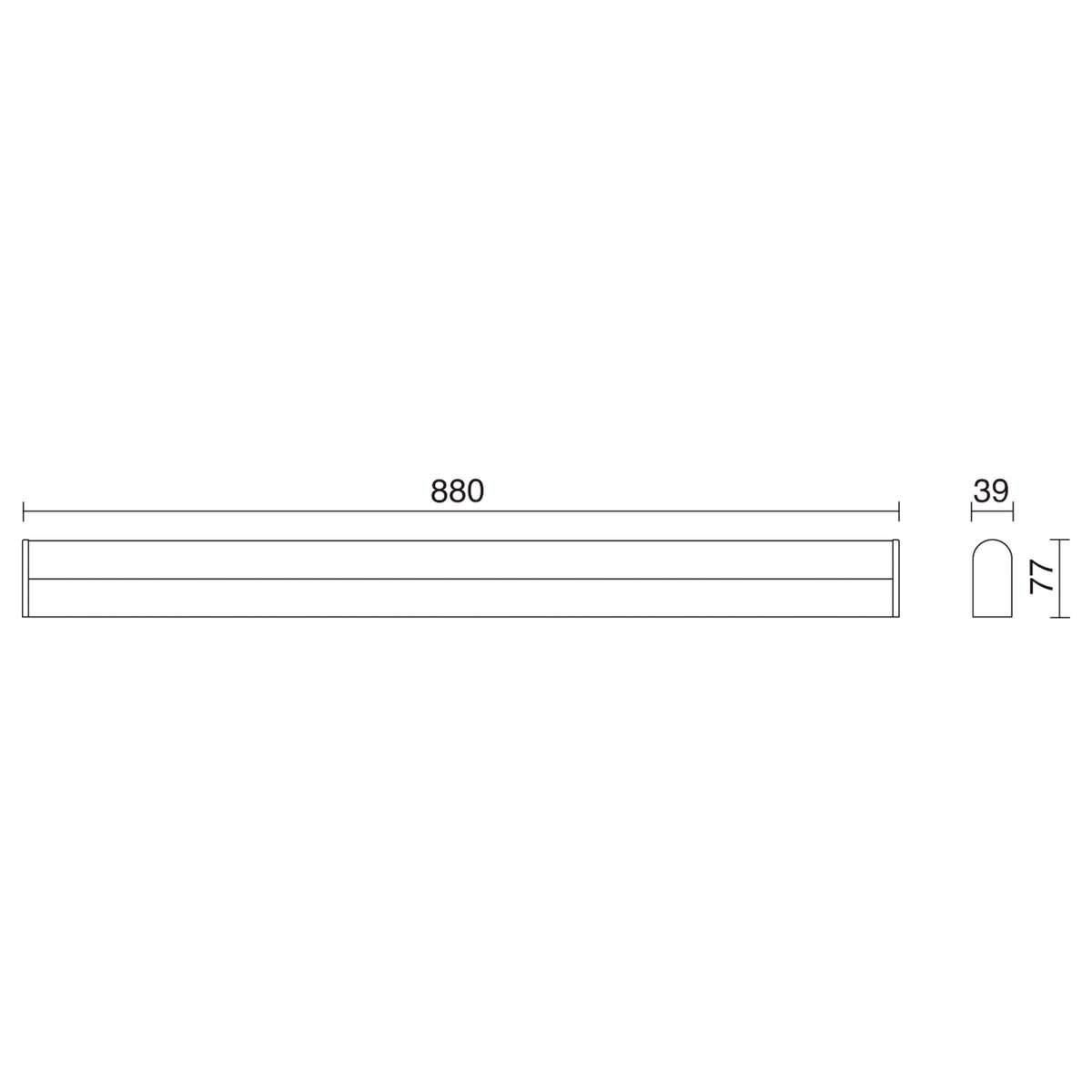 Applique murale Sheid salle de bain, chromé, 18 W