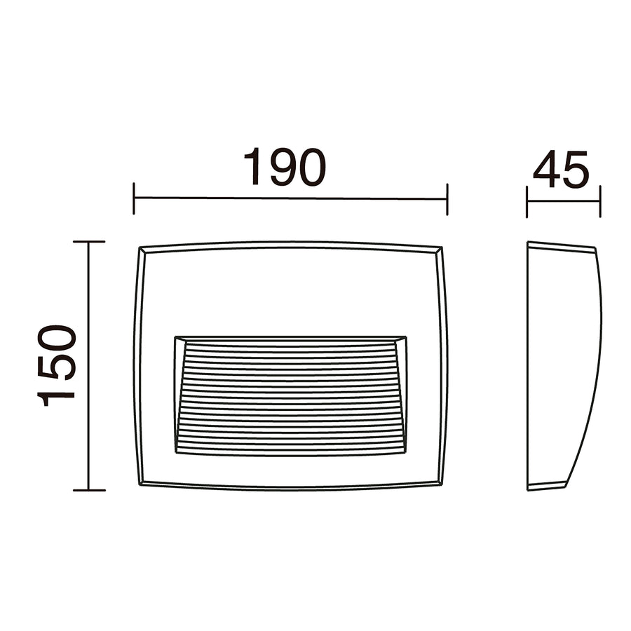 Applique extérieure Storm IP55, 8,50 W