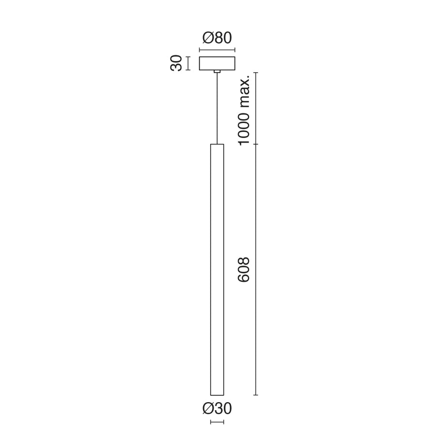 Suspension Tania, Ø 3 cm, version E