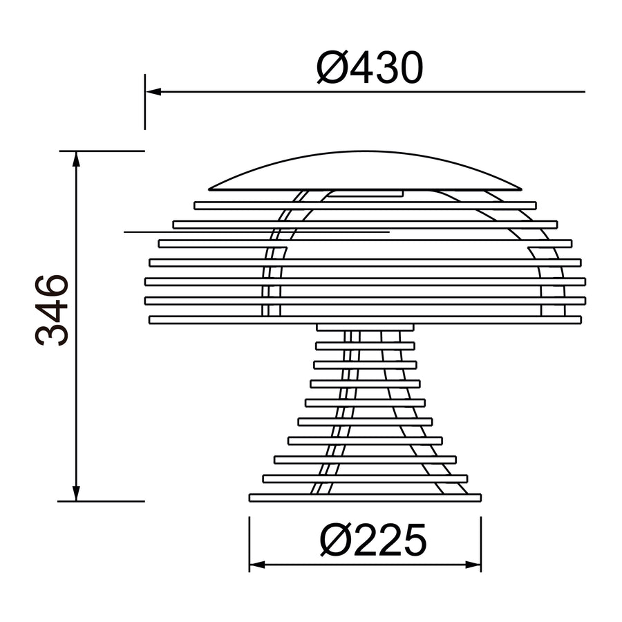 Lampe à poser TEC, hêtre