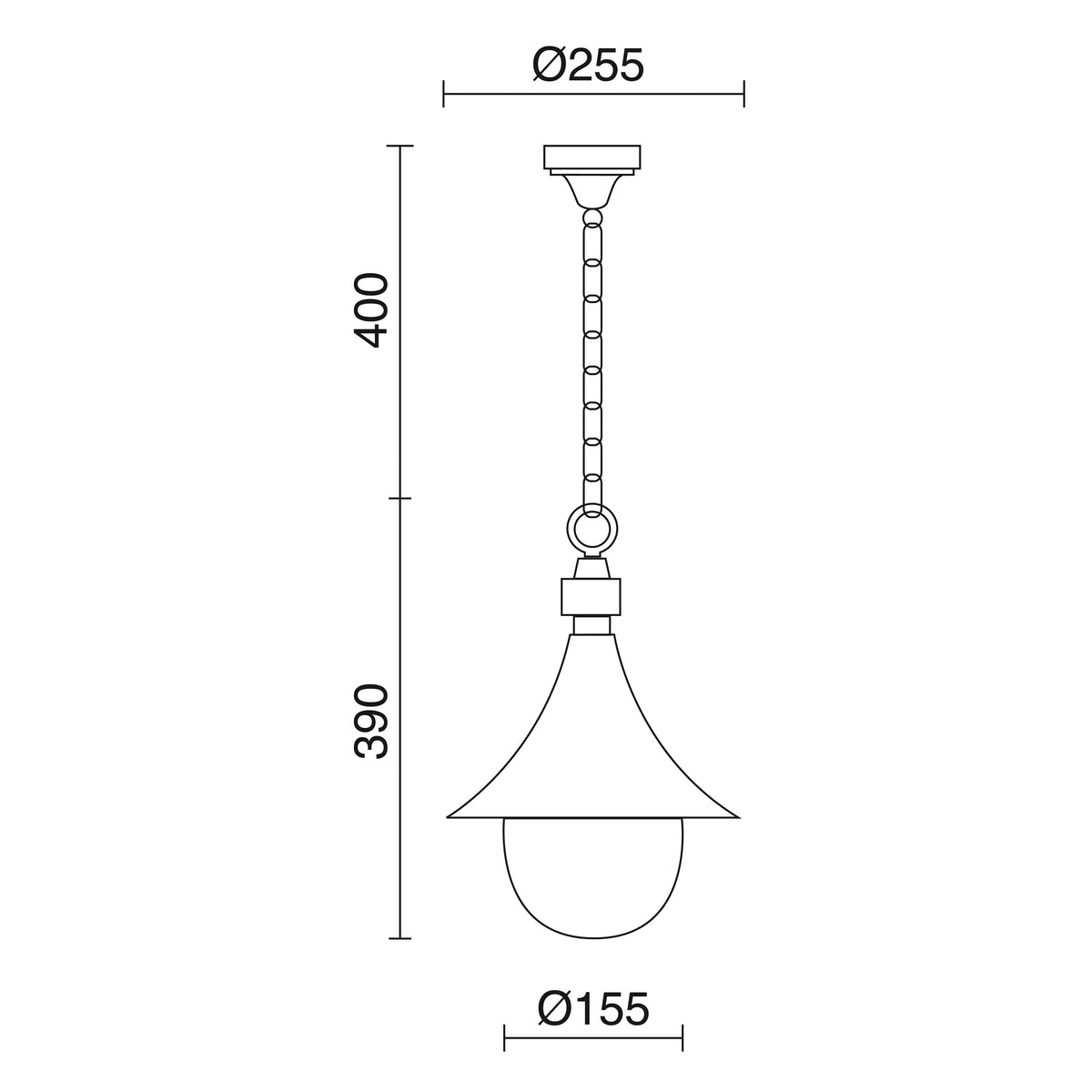 Suspension extérieure Trom IP43