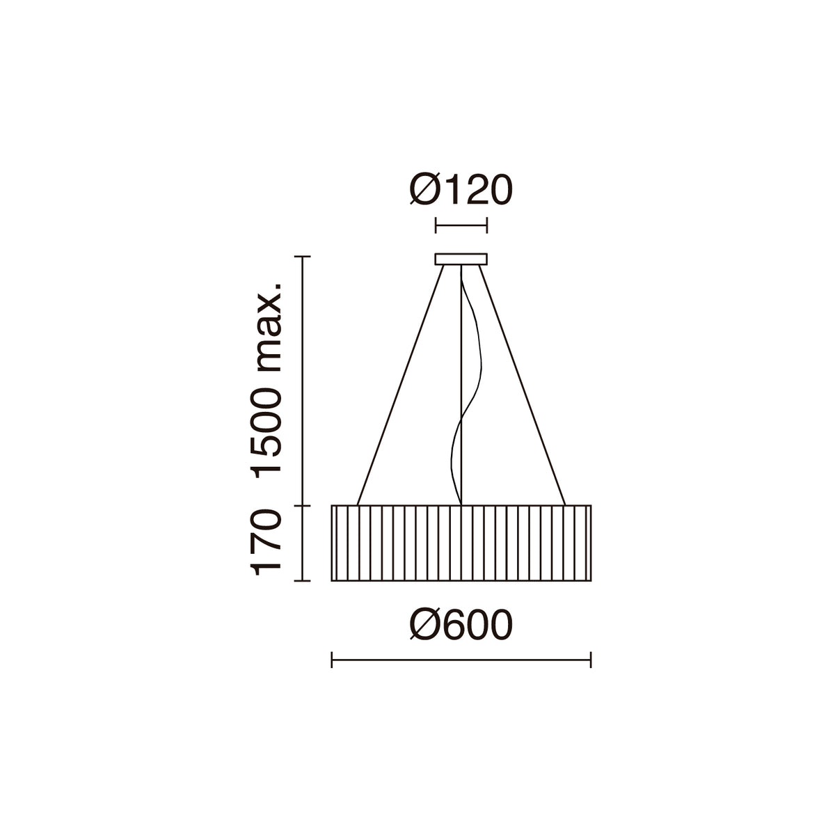 Suspension Vorada, 25 W