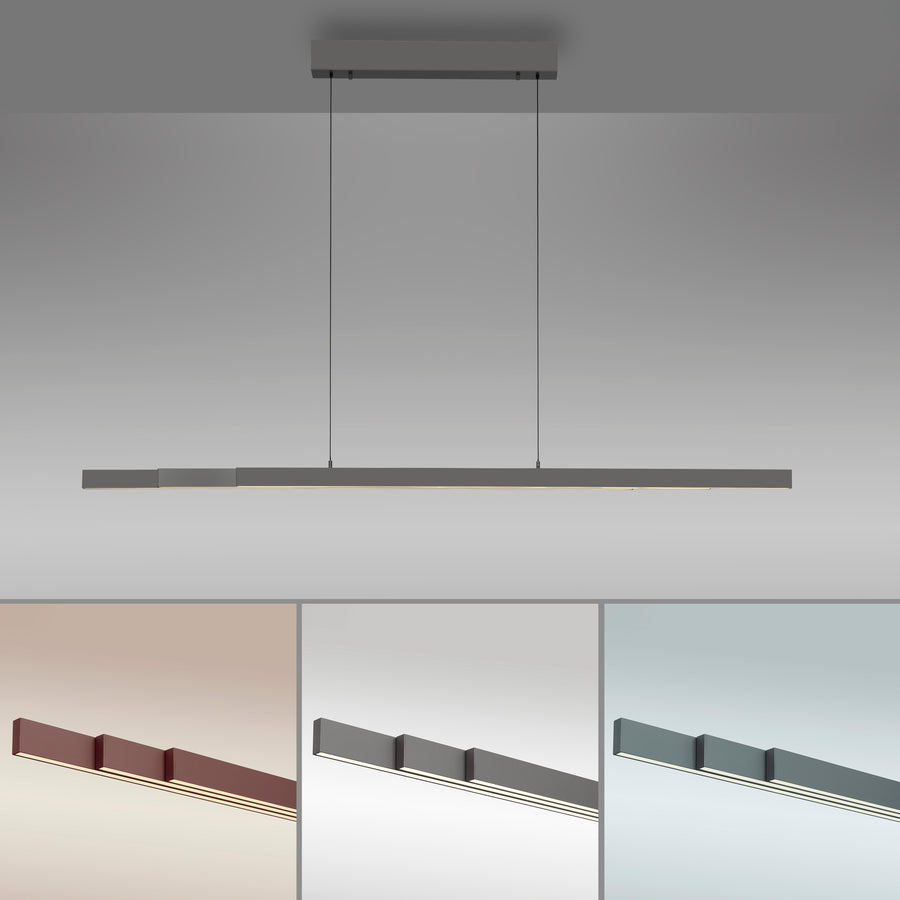 Rendu du luminaire décliné en trois températures de couleur différentes