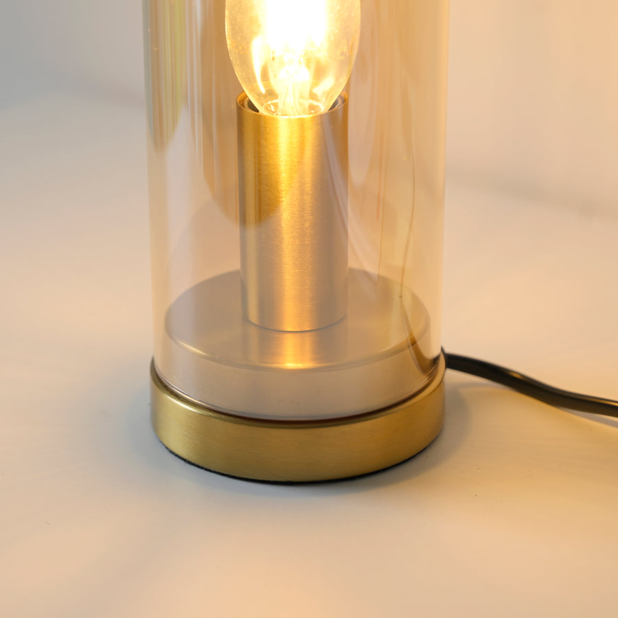 Lampe à poser Bottle ambrée
