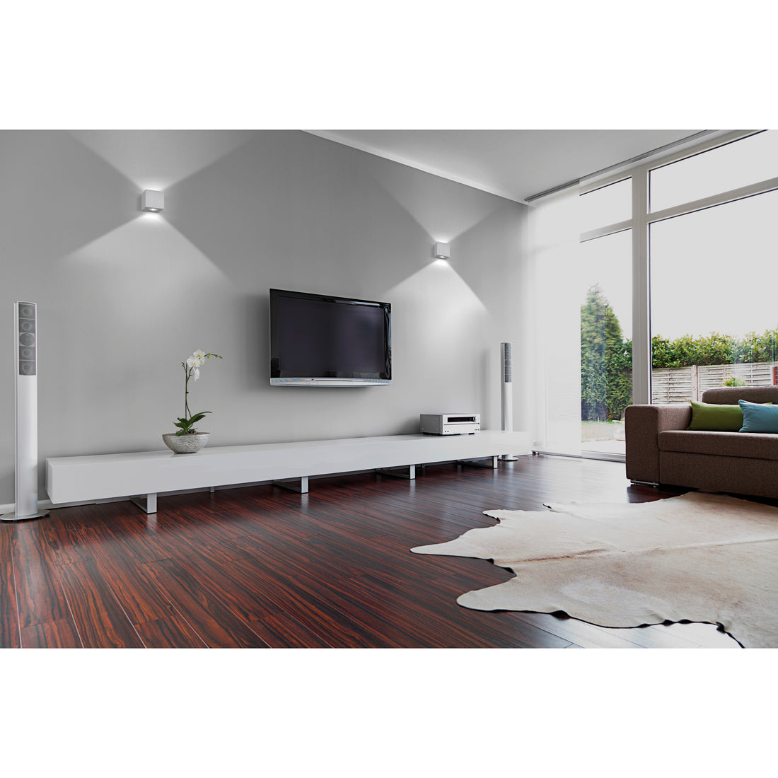 Applique murale Brick 2 lumières up-down, blanc