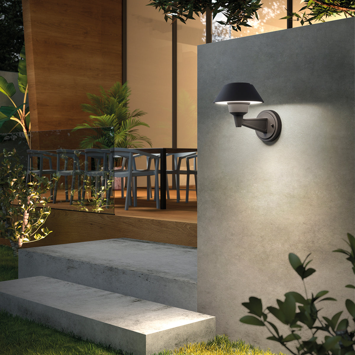 Applique extérieure Bucket IP65, anthracite, 3000 K