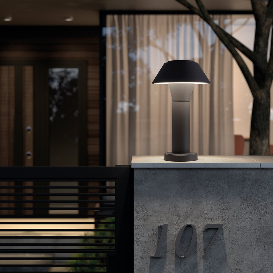 Borne extérieure Bucket IP65, anthracite, H 30 cm, variable phase coupée, 4000 K
