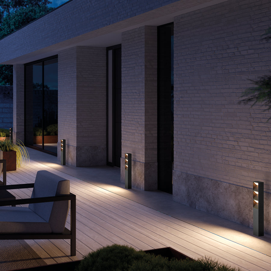 Borne extérieure Flat IP65, anthracite, H 90 cm