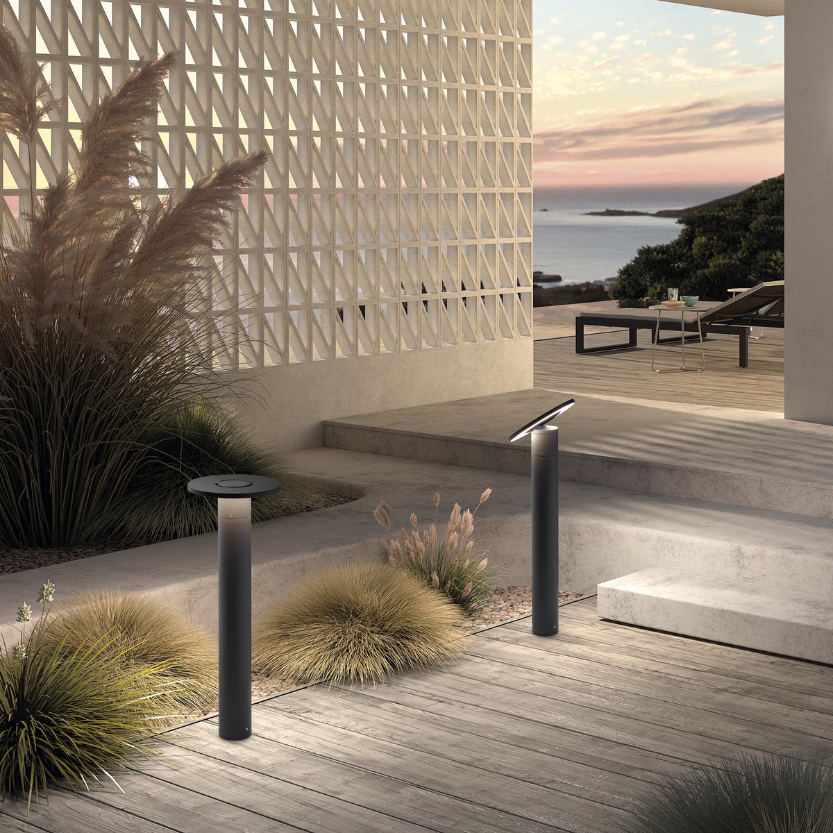 Borne extérieure Orbita IP54, anthracite