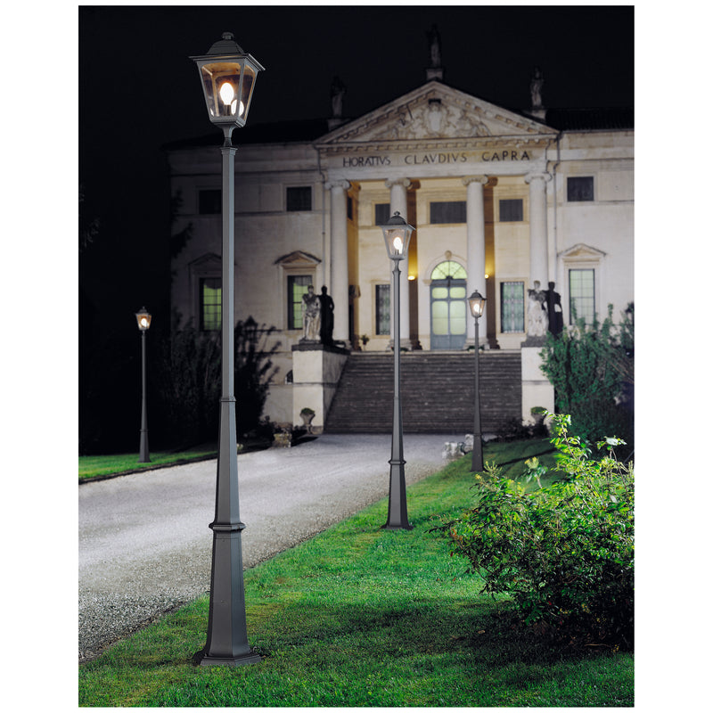 Borne extérieure Quadra IP44, anthracite, H 337 cm